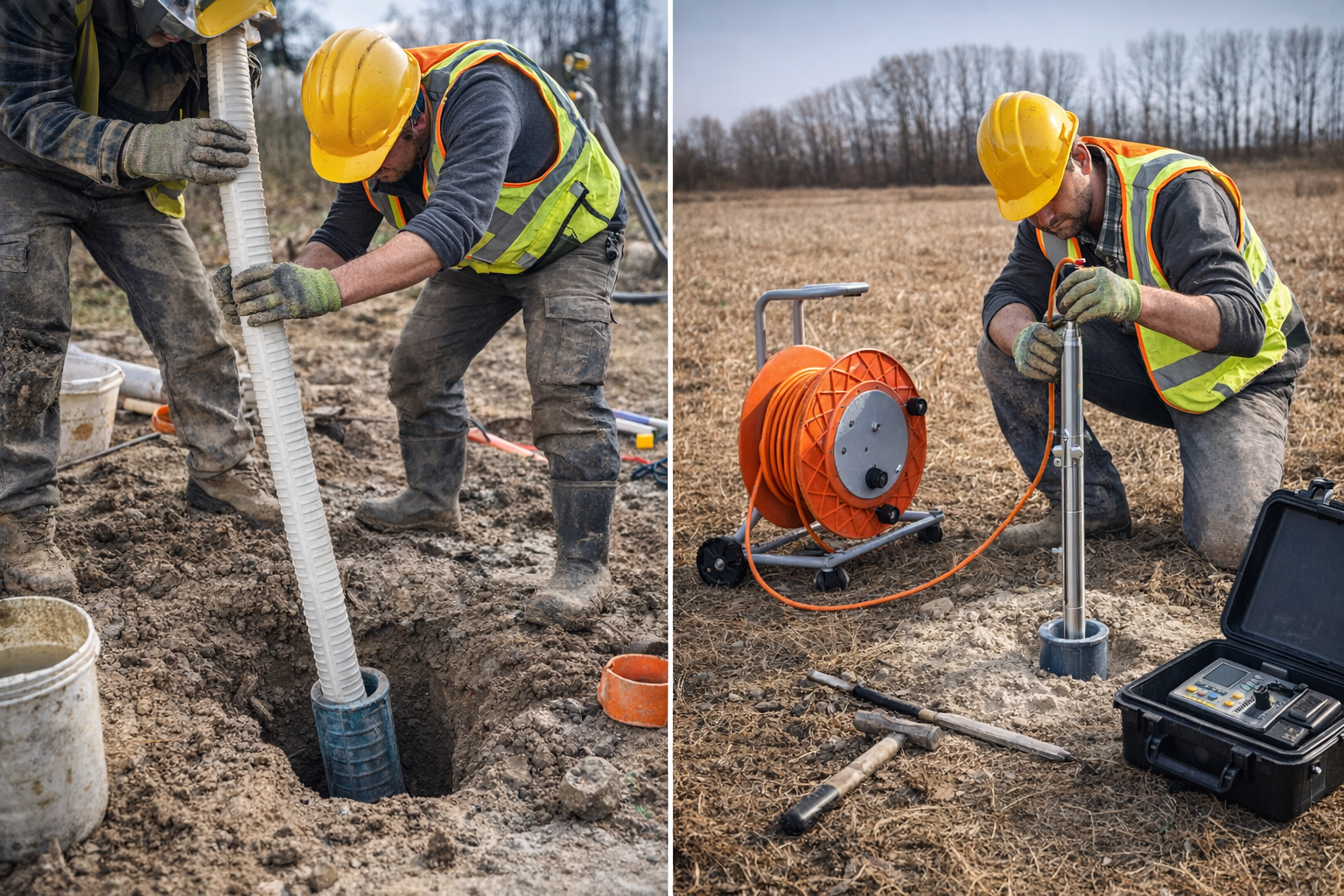 Montaj și citire inclinometre – Dromcons