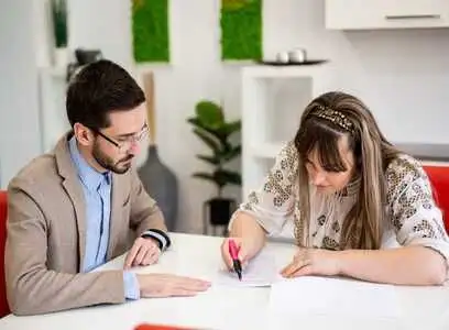 Engineers reviewing construction documentation