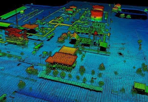 3D terrain model created from advanced topographic survey data